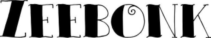 DK Zeebonk Font Preview