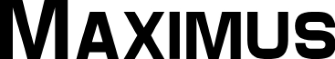 Maximus Font Preview