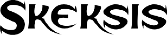 Skeksis Font Preview