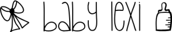 Baby Lexi Font Preview