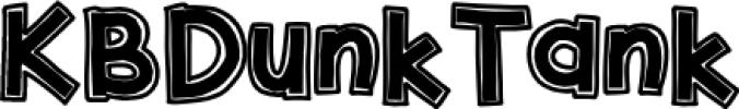 KB Dunk Tank Font Preview