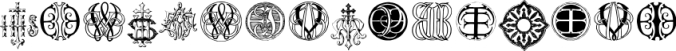 Intellecta Monograms Random Te Font Preview