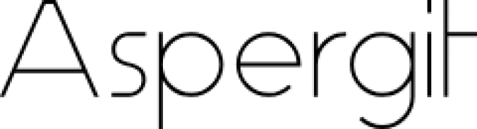 Aspergi Font Preview