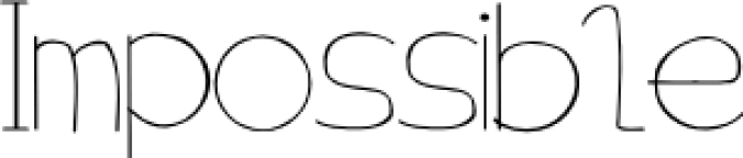 Impossible Font Preview