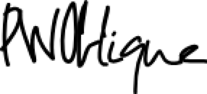PWOblique Font Preview
