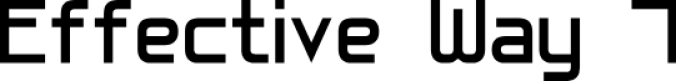 Effective Way 7 Font Preview