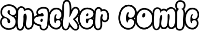 Snacker Comic Font Preview