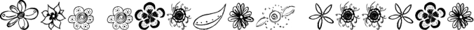 MTF Flower Doodles Font Preview
