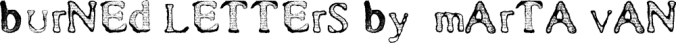 Burned Letters Font Preview