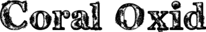Coral Oxid Font Preview