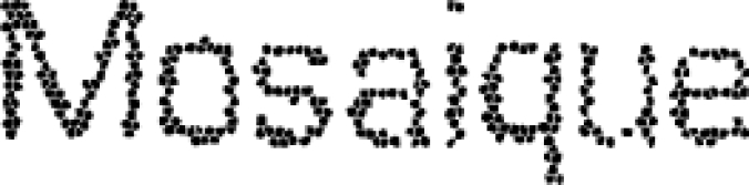 Mosaique Font Preview