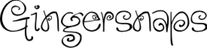 Gingersnaps Font Preview