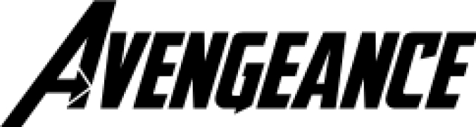 Avengeance Font Preview