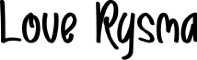 Love Rysma Font Preview