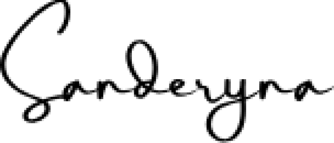Sanderyna Font Preview