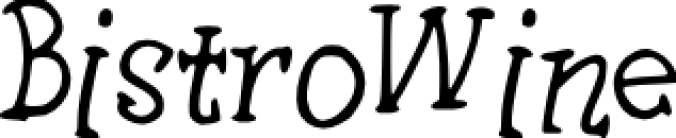 BistroWine Font Preview