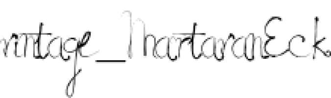 Vintage_MartavanEck Font Preview
