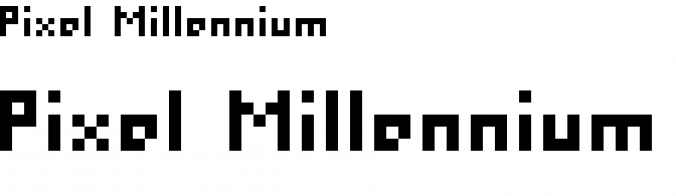 Pixel Millennium Font Preview