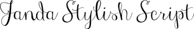 Janda Stylish Scrip Font Preview
