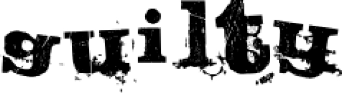 Guilty Font Preview