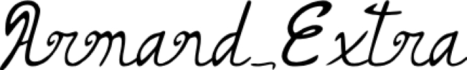 Armand_Extra Font Preview