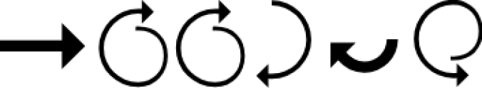 Arrows Font Preview