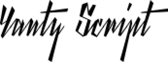 Yanty Script Dem Font Preview