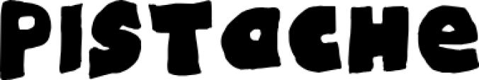 Pistache Font Preview