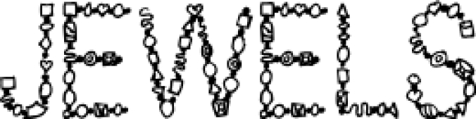Jewels Font Preview