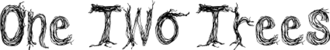 CF One Two Trees Font Preview