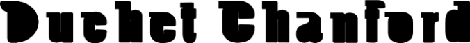 Duchet Chanford Font Preview