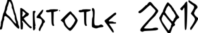 AristotelianNBP Font Preview