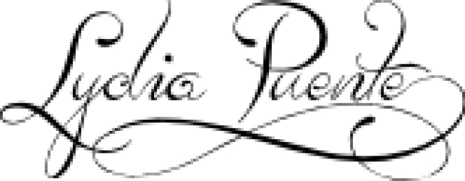 Lydia Puente) Font Preview