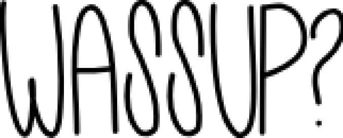 Wassup Font Preview