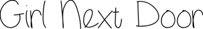 GirlNextDoor Font Preview