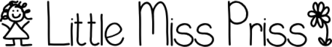 LittleMissPriss Font Preview