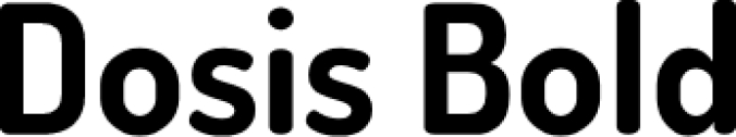Dosis Font Preview