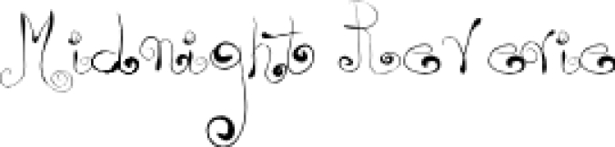 Midnight Reverie Font Preview