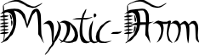 Mystic-Arm Font Preview