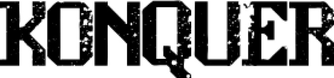 Konquer Font Preview