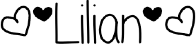 Lilia Font Preview