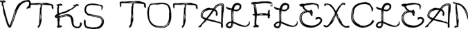 Vtks TotalFlexClea Font Preview