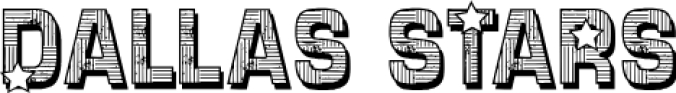 CF Dallas Stars Font Preview