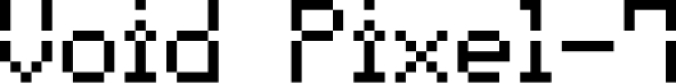 Void Pixel-7 Font Preview