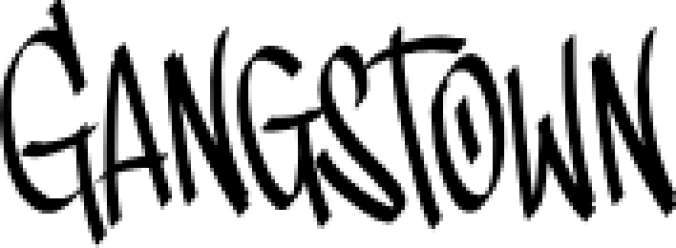 Gangstown GT Font Preview