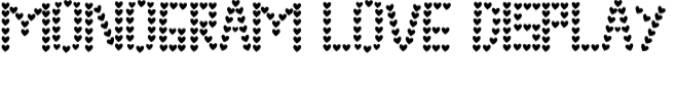 Monogram Love Font Preview