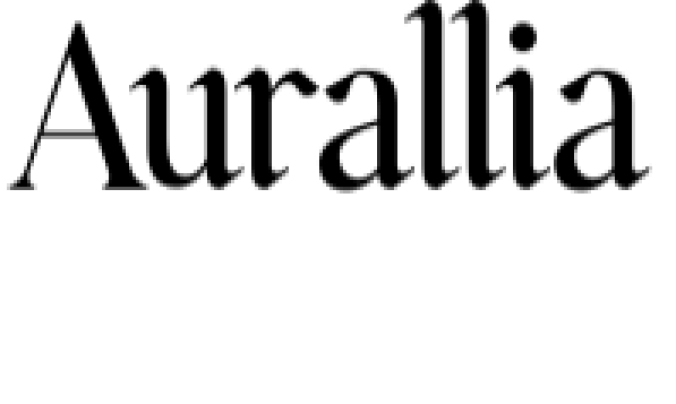 Aurallia Font Preview