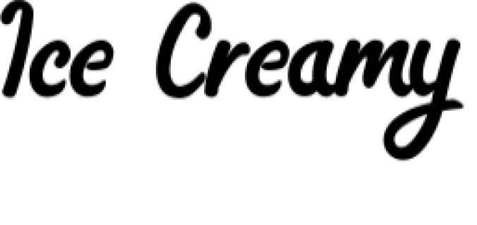 Ice Creamy Font Preview