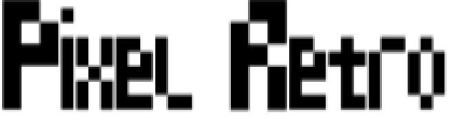 Pixel Retro Font Preview