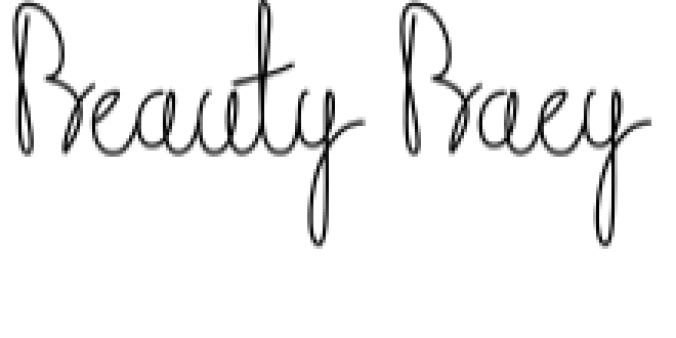 Beauty Baey Font Preview